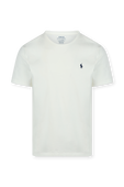 חולצת טי לבנה עם לוגו POLO RALPH LAUREN