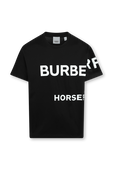 חולצת טי עם לוגו אוברסייז BURBERRY