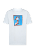 חולצת טי עם הדפס תמונה בצבע לבן NIKE
