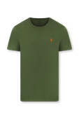 חולצת טי ירוקה עם לוגו רקום POLO RALPH LAUREN