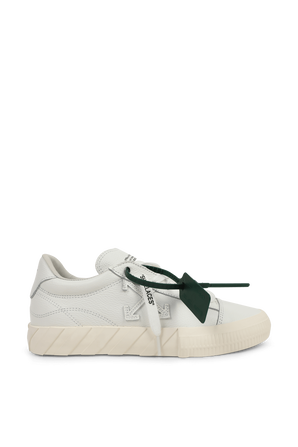 נעלי סניקרס מעור לבן ברכיסה נמוכה OFF WHITE