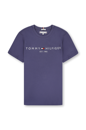 גילאי 4-6 חולצת טי סגולה עם דפוס לוגו בחזה TOMMY HILFIGER KIDS