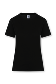 חולצת טי שחורה עם צווארון עגול PETIT BATEAU