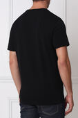 תמונת דוגמן אחורית של Cotton Tee in Black