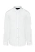 חולצת פשתן מכופתרת עם לוגו POLO RALPH LAUREN