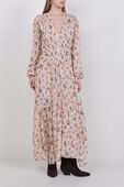 תמונת דוגמן קידמית של שמלת מקסי פרחונית