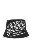 Palm Angels X Missoni Bucket Hat Logo in Black  PALM ANGELS