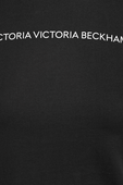 Slim Fit Logo T-Shirt in Black VICTORIA BECKHAM