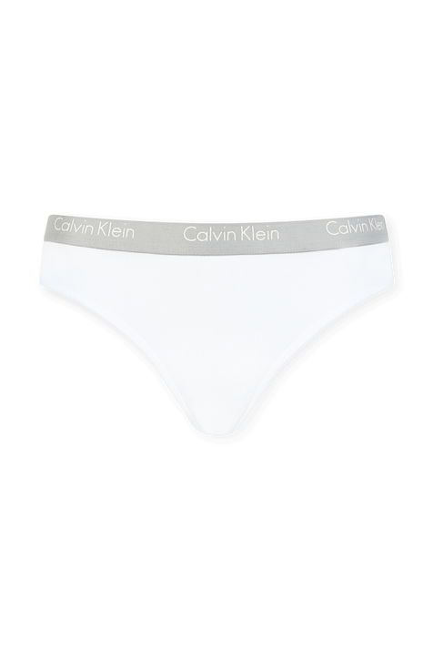 תחתונים לבנים עם רצועת לוגו CALVIN KLEIN