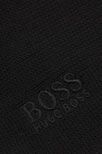 צעיף מצמר בצבע שחור BOSS