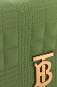 Small Quilted Leather Lola Bag in Green BURBERRY