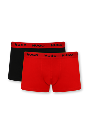 שלושה זוגות תחתוני טראנק בגווני אדום HUGO