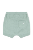 גילאי 18-36 חודשים מכנסיים קצרים ירוקים עם כיס אחורי PETIT BATEAU