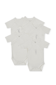 חמישיית בגדי גוף קצרים בפרינט ארנבון - גילאי NB-12 חודשים PETIT BATEAU