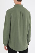 תמונת דוגמן אחורית של Classic Fit Shirt in Green