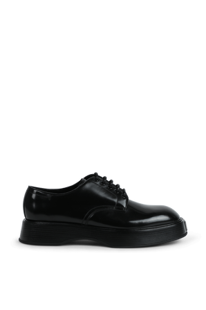 נעלי מיכאלנג'לו מעור בגוון שחור מבריק DOLCE & GABBANA