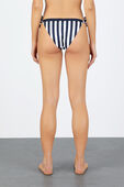 Side Tie Cheeky Fit Bikini Bottoms In Black And White TOMMY HILFIGER