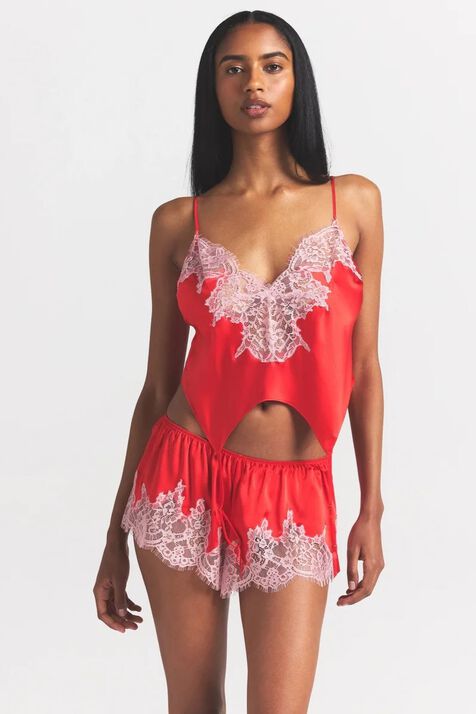 GARTER CAMI AND SHORT SET SKIMS