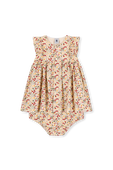 שמלה פרחונית צבעונית עם תחתונים - 3-12 חודשים PETIT BATEAU