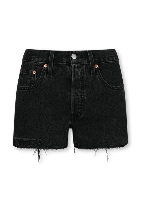 מכנסי ג'ינס 501 קצרים עם אמרות פרומות LEVI`S