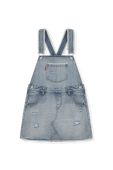 גילאי 2-4 שמלת ג'ינס קצרה בגוון בהיר LEVI`S KIDS