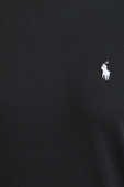 חולצת טי סלים שחורה עם לוגו רקום POLO RALPH LAUREN