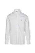 תמונה קידמית של Slim Fit Cotton Shirt in White