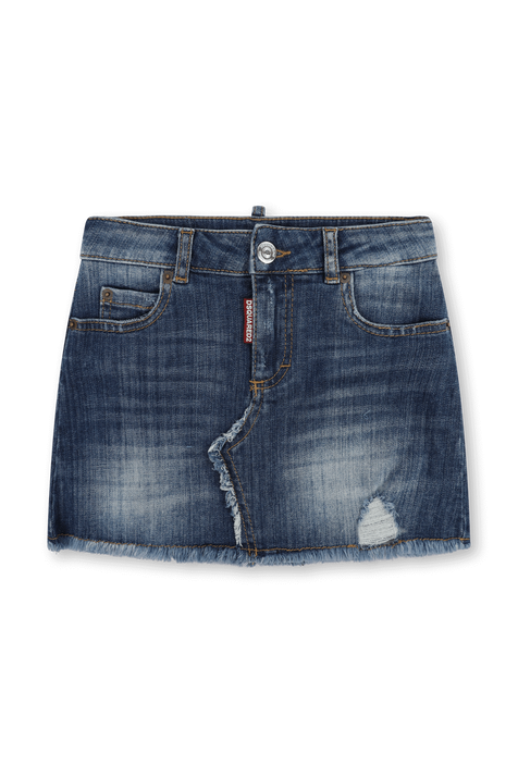 חצאית ג'ינס באורך מיני - גילאי 4-16 DSQUARED2 KIDS