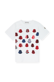 חולצת טי לוגומאנית - גילאי 4-6 MONCLER KIDS