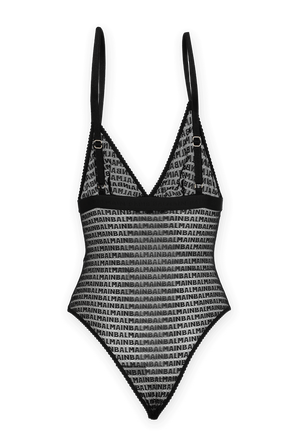 Baby doll Bodysuit in Black BALMAIN