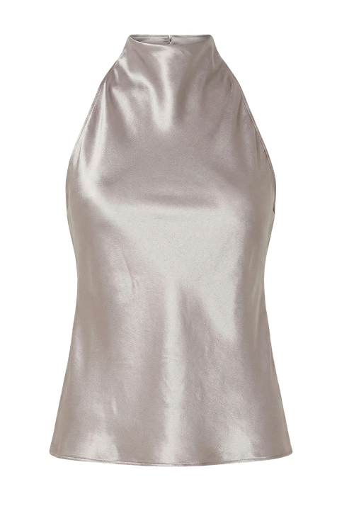 חולצת הולטר סאטן ANNA OCTOBER