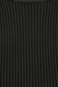 חולצת ריב עם צווארון ממותג בגוון שחור BALENCIAGA