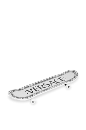 Logo Skateboard in White VERSACE 