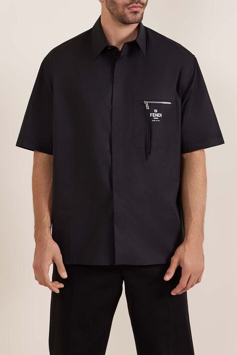 חולצת כפתורים שרוול קצר