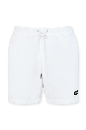מכנסי בגד ים לבנים עם לוגו CALVIN KLEIN