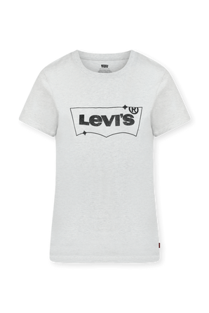חולצת סלים אפורה עם לוגו LEVI`S
