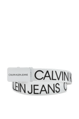 חגורת לוגו בלבן CALVIN KLEIN