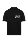 Factory X Alut חולצת טי שחורה עם לוגו FACTORY 54