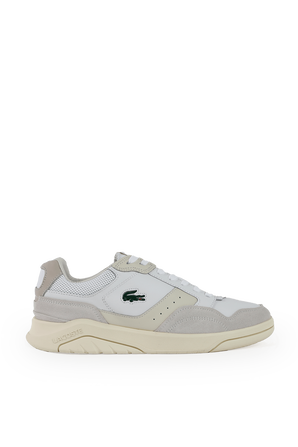 Leather and Suede Trainers in White LACOSTE