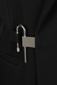 Notch Lapel Padlock Closure Jacket in Black GIVENCHY