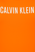 בגד ים שלם כתום עם שם המותג CALVIN KLEIN