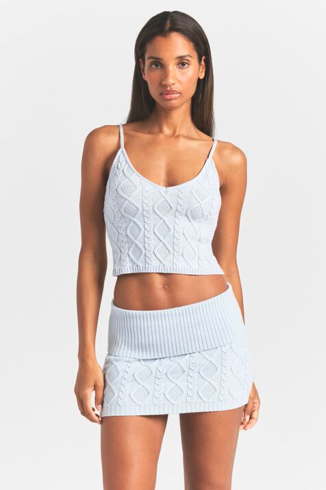 CABLEKNIT TANK SKIMS