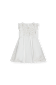 שמלה עם עיטורי תחרה מכותנה אורגנית CHLOE KIDS