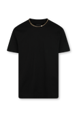 חולצת טי שחורה עם שרשרת לולאות זהובה GIVENCHY