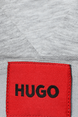 חזיית משולשים אפורה עם תגית לוגו אדומה HUGO