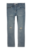 מכנסי ג'ינס ארוכים עם שפשופים וקרעים - גילאי 8-16 LEVI`S KIDS