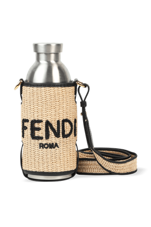 פנדי X 24 בוטלס סט מחזיק בקבוק במראה קש ובקבוק מטאלי FENDI
