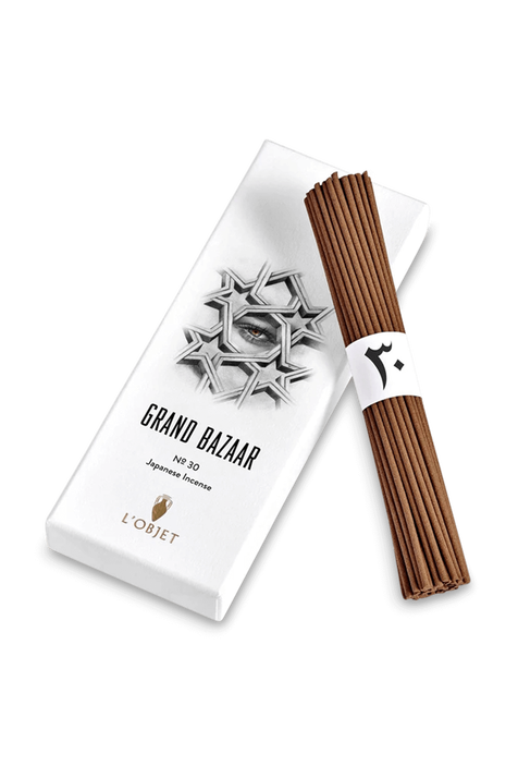 GRAND BAZAAR NO. 30 INCENSE (60 STICKS + SQUARE HOLDER) LOBJET