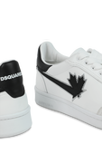 נעלי סניקרס בגווני לבן ושחור DSQUARED2