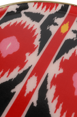 מגש פייברגלאס עגול עם הדפס גראפי בשחור ואדום LES OTTOMANS